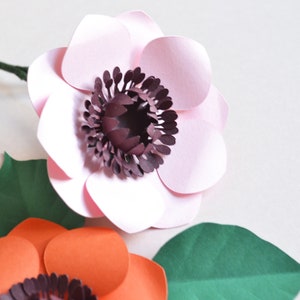 Paper flower anemone SVG download diy for cricut image 4