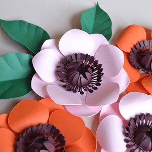 Paper flower anemone SVG download diy for cricut image 6