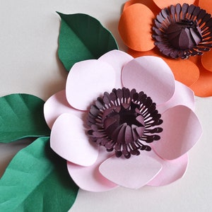 Paper flower anemone SVG download diy for cricut image 7