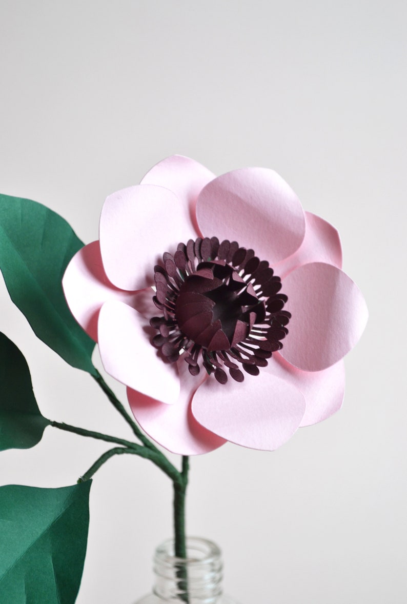 Paper flower anemone SVG download diy for cricut image 3