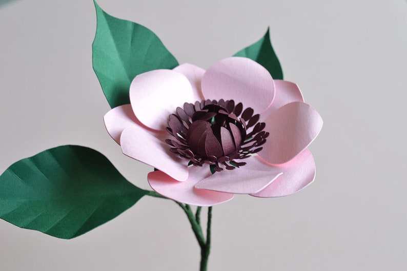 Paper flower anemone SVG download diy for cricut image 5