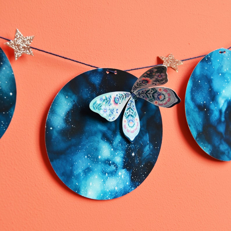 Moon phase garland craft kit image 8