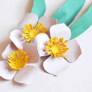 Paper flower wild flower SVG download diy for cricut or digital cutting machine image 3