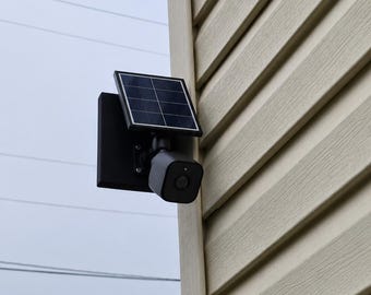 Gutter Mount for Security Cameras , Double sided mounting surface for Cam and solar panel