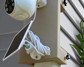 Universal Camera Gutter Mount: Tool-Free for Eufy, Arlo, Ring, Wyze