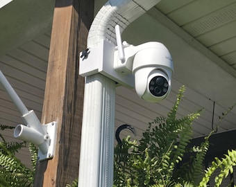 Eufy Camera Mount: No Drill , Hand-Finished Downspout Mount