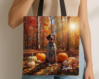 Benutzerdefinierte Hund Mama Geschenk, Deutscher Kurzhaar GSP personalisierte Tasche