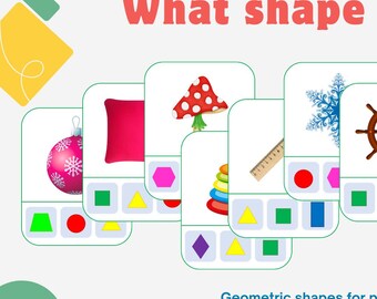 Figuras geométricas para niños en edad preescolar