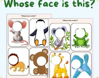 Juego de adivinanzas de animales para niños / Cuestionario de aprendizaje Montessori (imprimible)