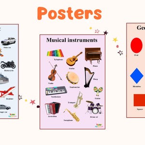 Poster Musical instruments