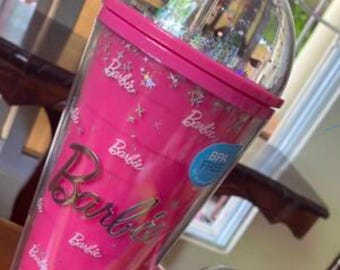 Barbie glitterbeker