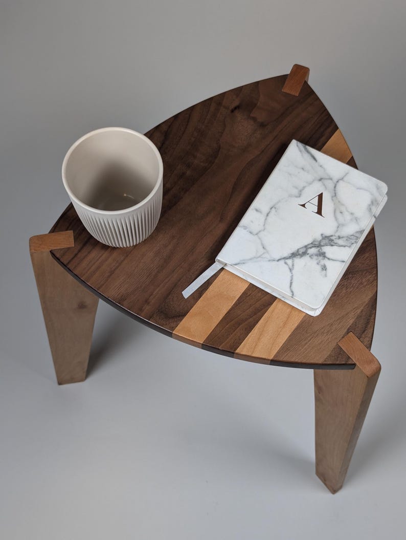 Photo inspiration: Visual Reference: Walnutmaple Table End Table Nightstand Plant Stand Small Table
