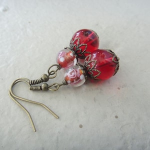 Red Bronze Earrings (E113)