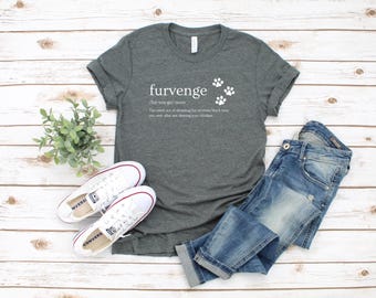 Funny Cat "Furvenge" Shirt: Cat Lover Gift, Soft Cotton Tee