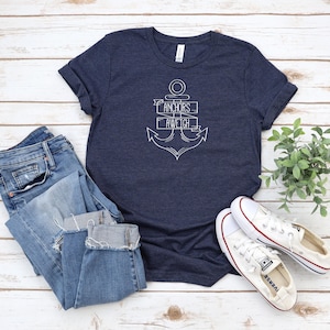 Anchors Aweigh | Sailing T-Shirt | Cool Boating Apparel |  Ideal for Sailors, Boaters, and Maritime Fans | Gifts For Boaters I Cruise Shirt