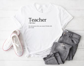 T-shirt définition enseignant, cadeau enseignant drôle