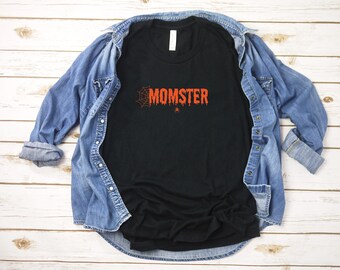 Momster Halloween Shirt, Halloween Geist Komfort Farben Shirt, süßes Geist Shirt, Damen Halloween Shirt, süßes Herbst Shirt, Geschenk für Halloween