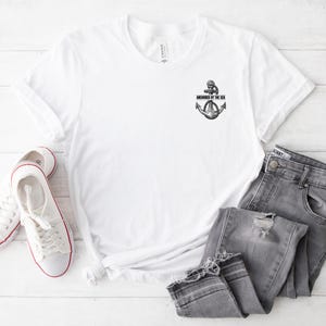 Anchored by the sea I Sailing T-Shirt | Cool Sailing Apparel | Ocean Adventure Tee | Ideal for Sailors and Boaters | Gifts For Boaters