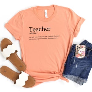 Koszulka dla nauczyciela z kwiatowym wzorem: koszulka graficzna Definition