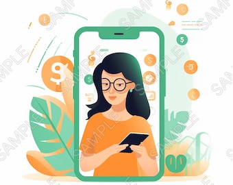 Business - Digital product, Graphic, poster, Business vector illustration, UI/UX design