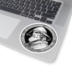 Merlin Legendary Kiss-Cut Stickers: Waterproof Decals for Laptops, Phones & More | Unique Magical Gift