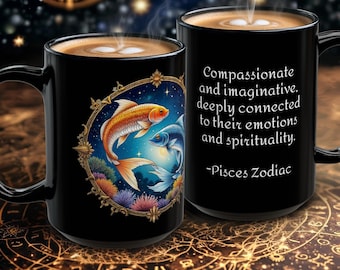 Pisces Zodiac Coffee Mug: Inspirational Astrology Gift