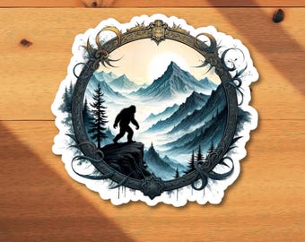 Bigfoot Wilderness Legends Kiss-Cut Stickers - Nature-Inspired Decals for Outdoor Enthusiasts