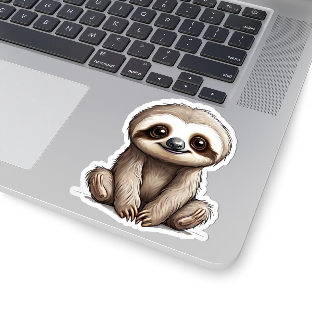 Sticker - Baby Sloth - Hyper Cute Kiss-cut - Etsy