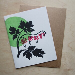 Bleeding heart note card