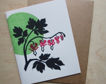 Bleeding heart note card