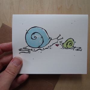 Carte de notes d’escargots
