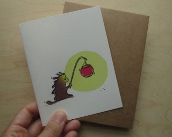 Little porcupine note card