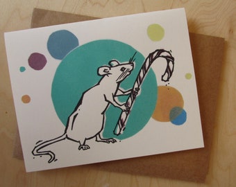 Mouse holiday card