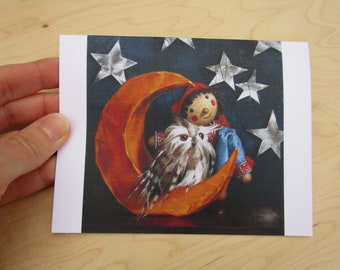 Greeting card of "It's Only a Paper Moon"