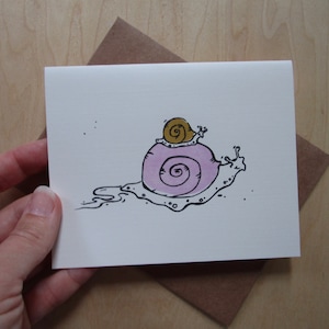 Piggyback Slakken Note Card
