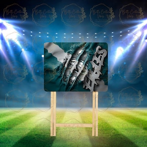Custom Sports TV Tray Table - Handcrafted Wood Tray for TV, Meals, Snacks, & Gifts