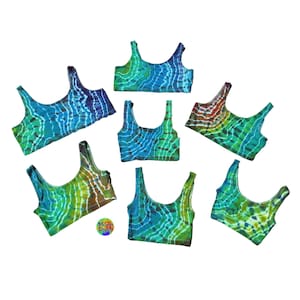 Earthy Geode, Tie Dyed Crop Top, Boho Hippie, Tye Dye Clothing - Junior Fit