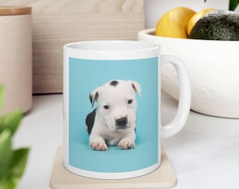 Personalized Pet Photo Mug | Custom Dog Mug or Cat Mug | Custom Pet Portrait | Pet Lover Gift | Pet Memorial Gift