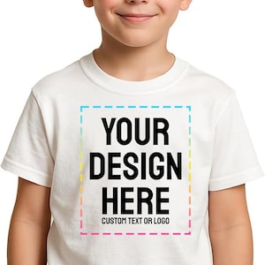 Custom Youth T-Shirt | Personalized Kids Shirt | Toddler Tee | Name or Logo Printed | Birthday Gift | Boys Girls Custom Tee