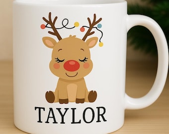 Personalized Christmas Mug, Custom Name Gift