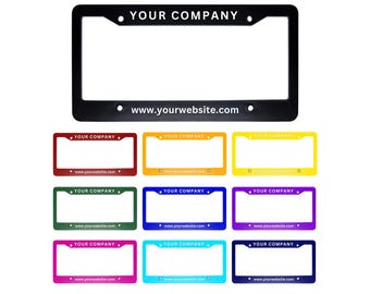 Custom Aluminum License Plate Frame – Personalized Car Accessory