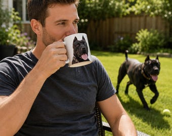 Personalized Pet Mug, Custom Pet Photo Mug, Dog Portrait Mug, Cat Photo Mug, Pet Lover Gift, Custom Dog Cat Memorial Gift