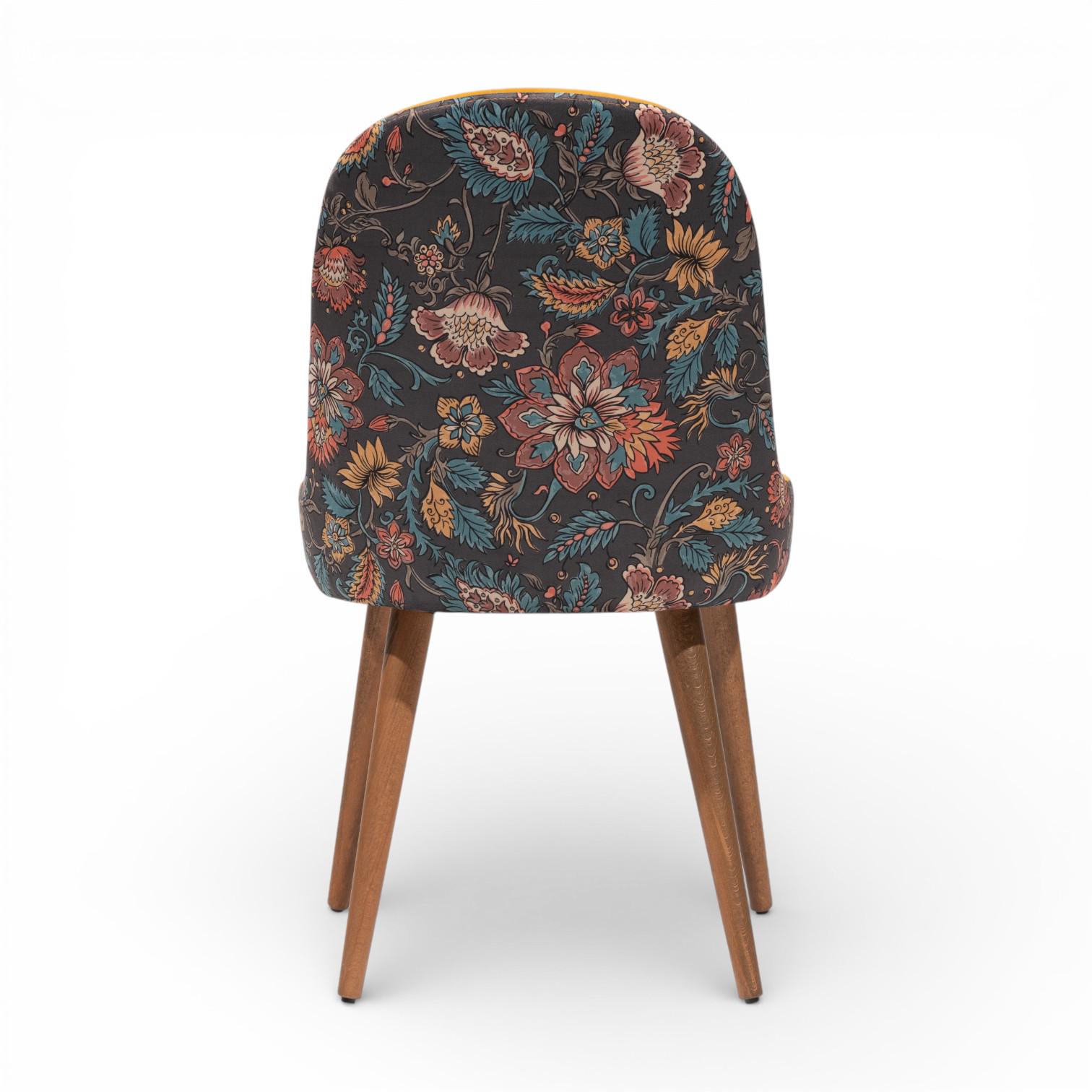 PAISLEY Set of 2 Upholstered Dining Chairs High Back Design Performance ...