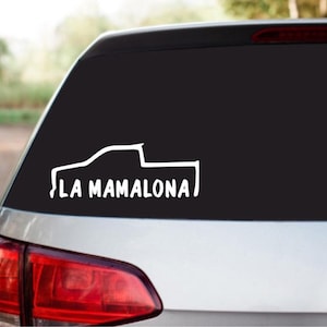 La Mamalona Truck Outline Vinyl Decal Sticker