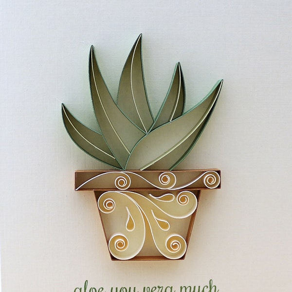 Quilling Succulents - PDF file of  3 Patterns and Templates - Step-by-step Tutorial - How to Make Editable Greeting Cards - Digital Download