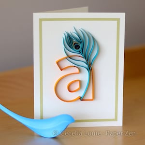 Quilling Letters Lowercase Quilling Template and Patterns Tutorial for 26 Letters the Alphabet PDF E-book File Download image 6