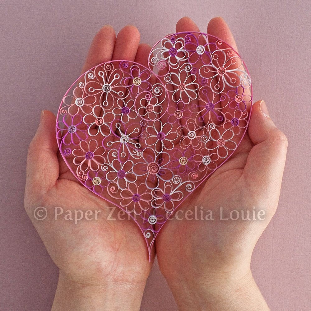 Quilling Flowers - PDF Pattern Tutorial