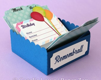 Memorydex Box - 3D SVG- of PDF-bestanden (geen spaanplaat vereist)
