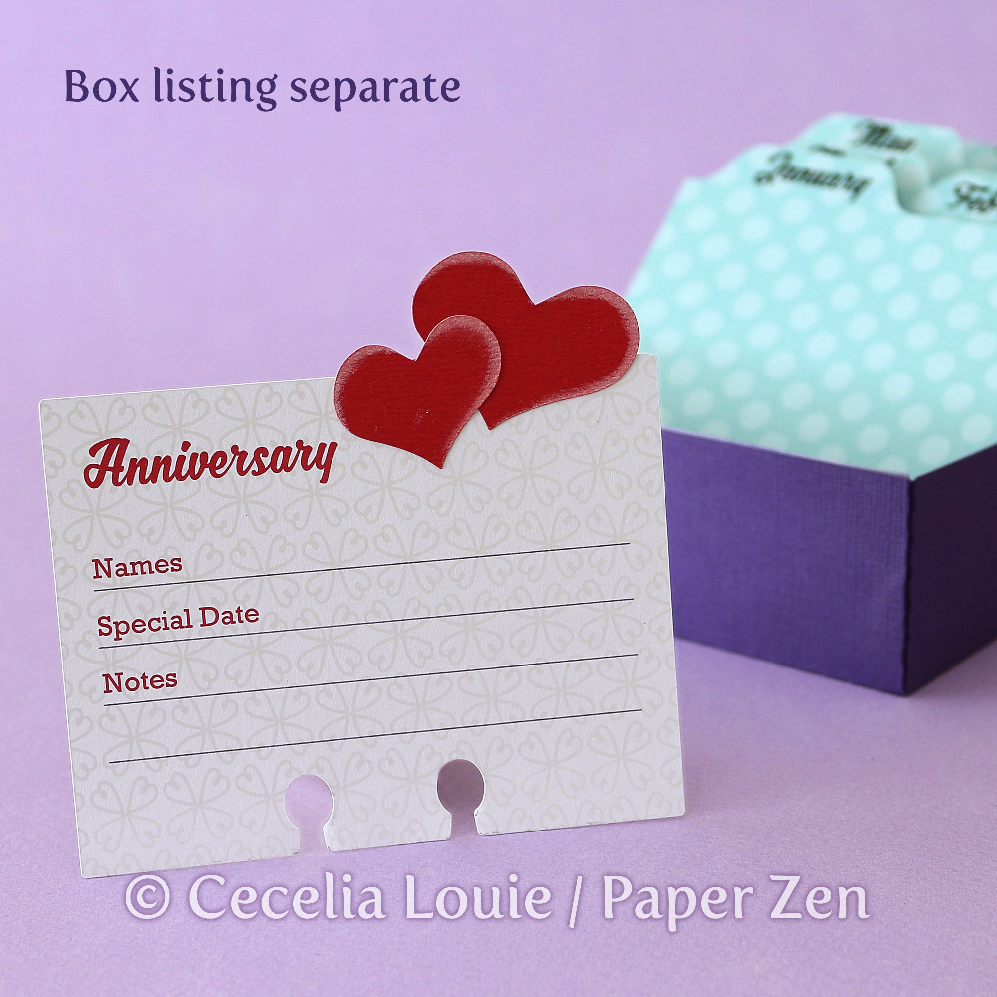 Memorydex Card, Folded Card, Envelope, Accents - SVG and PDF Files - Etsy