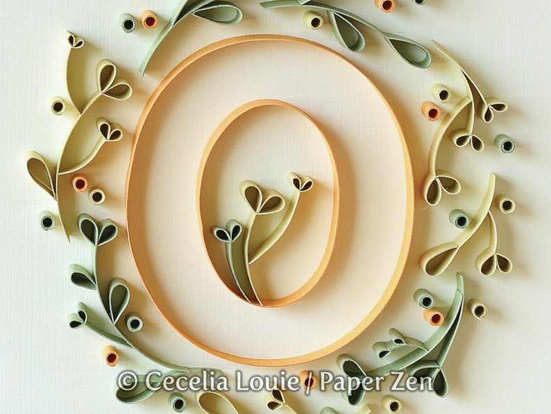 Quilling hoofdletters patroongidsen om A-Z te schetsen inspirerende tutorials voor alfabet PDF digitale download afbeelding 7